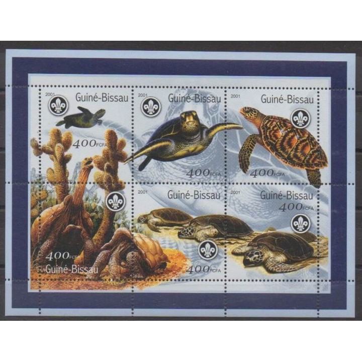 Acheter cette série de timbres de Guinée-Bissau de l'année 2001 (No 837/842).