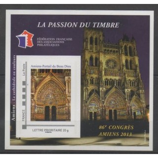 Timbres - églises - France - Feuillets FFAP - 2013 - No FFAP 7