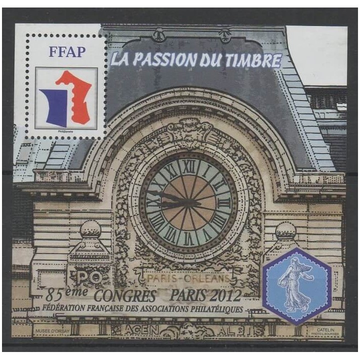 Timbres - monuments - France - Feuillets FFAP - 2012 - No FFAP 6