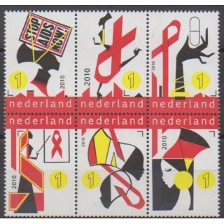 Acheter cette série de timbres des Pays-Bas de l'année 2010 (No 2731/2736).