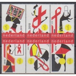 Pays-Bas - 2010 - No 2731/2736 - Santé ou Croix-Rouge