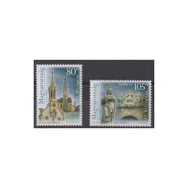 Buy this set of stamps of Hungary of the year 2010 (Nb 4402/4403).