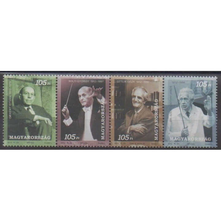 Acheter cette série de timbres de Hongrie de l'année 2012 (No 4494/4497).