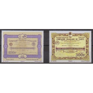 Buy this set of stamps of Polynesia of the year 2013 (Nb 1044/1045).