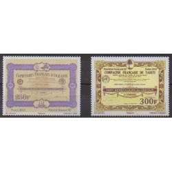 Polynésie - 2013 - No 1044/1045 - Monnaies, billets ou médailles