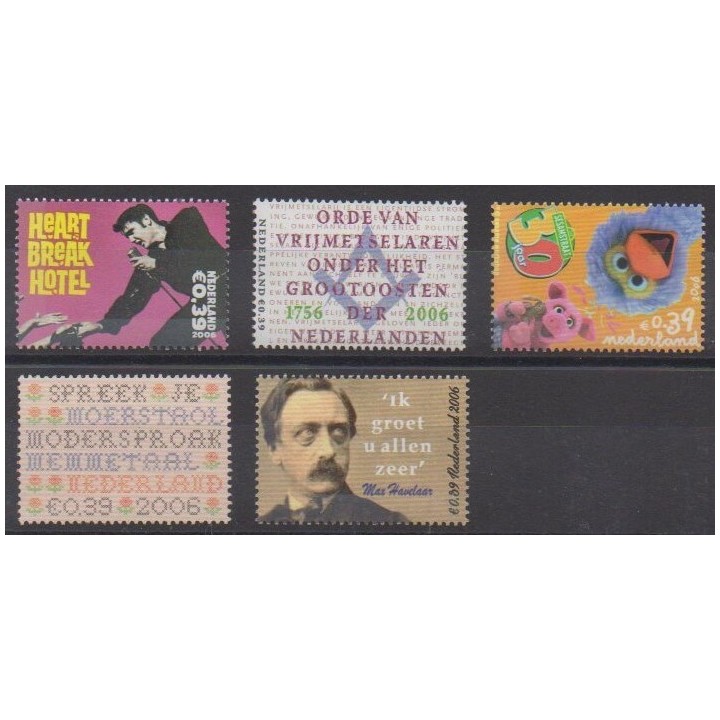 Buy this set of stamps of Netherlands of the year 2006 (Nb 2329/2333).