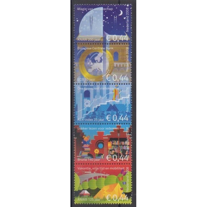 Buy this set of stamps of Netherlands of the year 2008 (Nb 2505/2509).