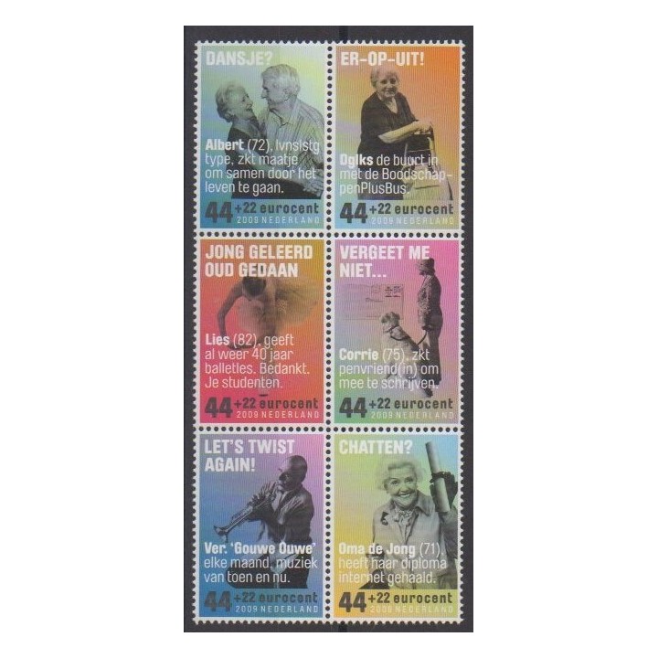Buy this set of stamps of Netherlands of the year 2009 (Nb 2579/2584).