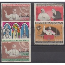 Paraguay - 1965 - Nb 818/822 - Pope