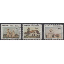 Paraguay - 1990 - No 2516/2518 - Églises