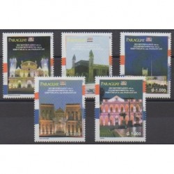 Paraguay - 2011 - Nb 3060/3064 - Various Historics Themes - Monuments