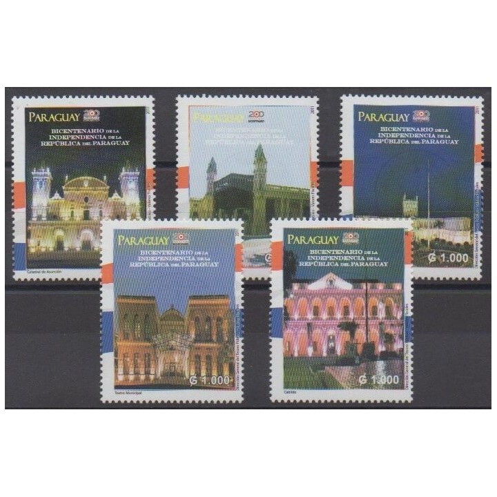 Buy this set of stamps of Paraguay of the year 2011 (Nb 3060/3064).