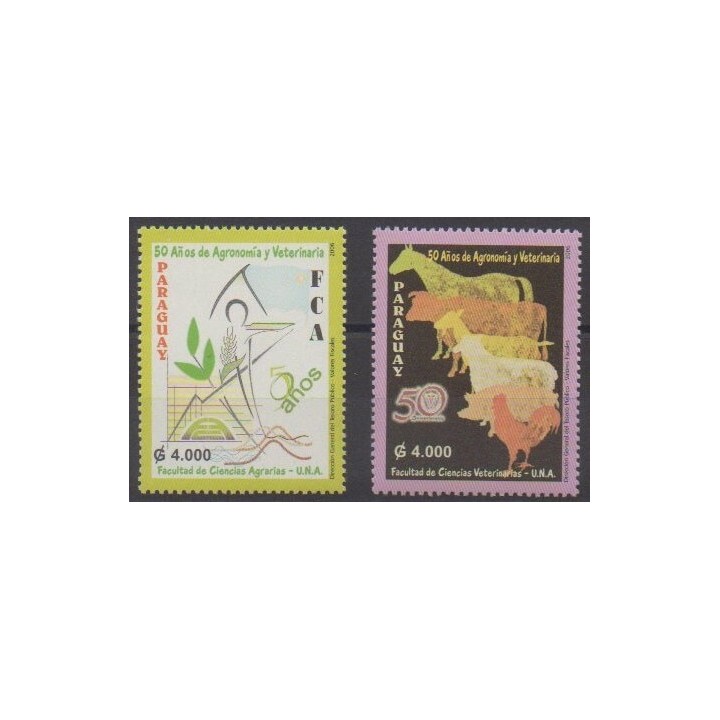 Acheter cette série de timbres du Paraguay de l'année 2006 (No 2963/2964).
