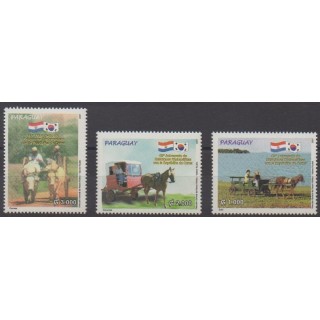 Buy this set of stamps of Paraguay of the year 2007 (Nb 2976/2978).