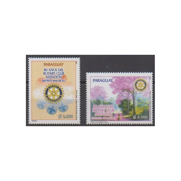 Buy this set of stamps of Paraguay of the year 2008 (Nb 3004/3005).