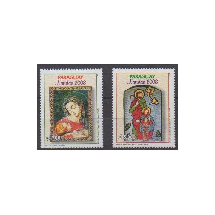 Acheter cette série de timbres du Paraguay de l'année 2008 (No 3016/3017).