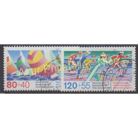 Allemagne occidentale (RFA) - 1987 - No 1142/1143 - Sport - Oblitéré