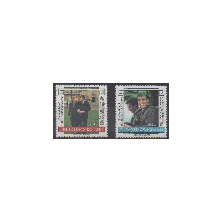Acheter cette série de timbres des îles Christmas de l'année 1986 (No 223/224).