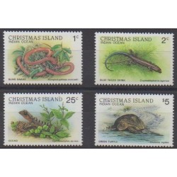 Christmas (Island) - 1987 - Nb 232/235 - Reptils