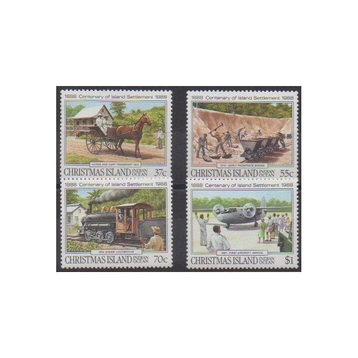Buy this set of stamps of Christmas Island of the year 1988 (Nb 273/276).
