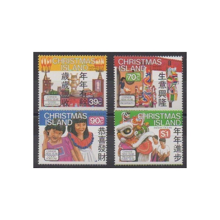 Buy this set of stamps of Christmas Island of the year 1989 (Nb 281/284).