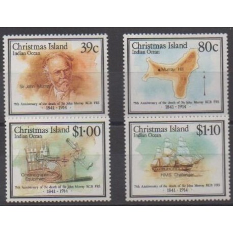 Christmas (Island) - 1989 - Nb 285/288 - Science - Boats