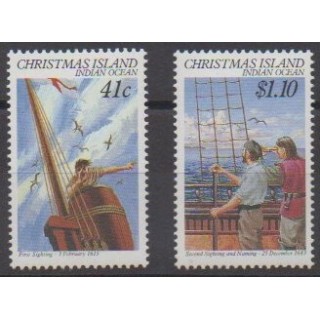 Acheter cette série de timbres des îles Christmas de l'année 1990 (No 304/305).