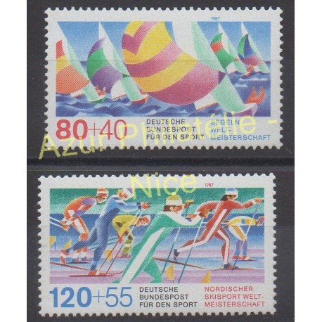 Allemagne occidentale (RFA) - 1987 - No 1142/1143 - Sport