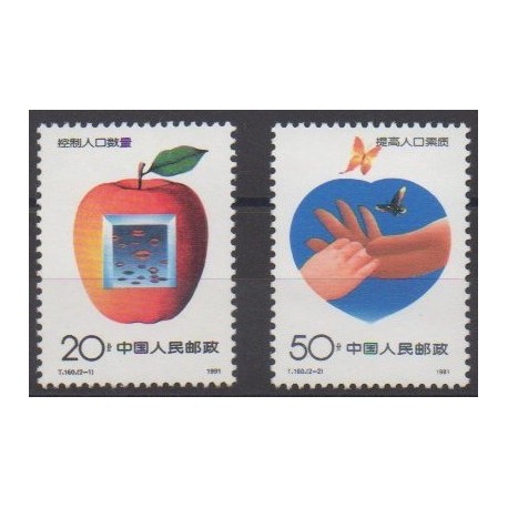 China - 1991 - Nb 3047/3048
