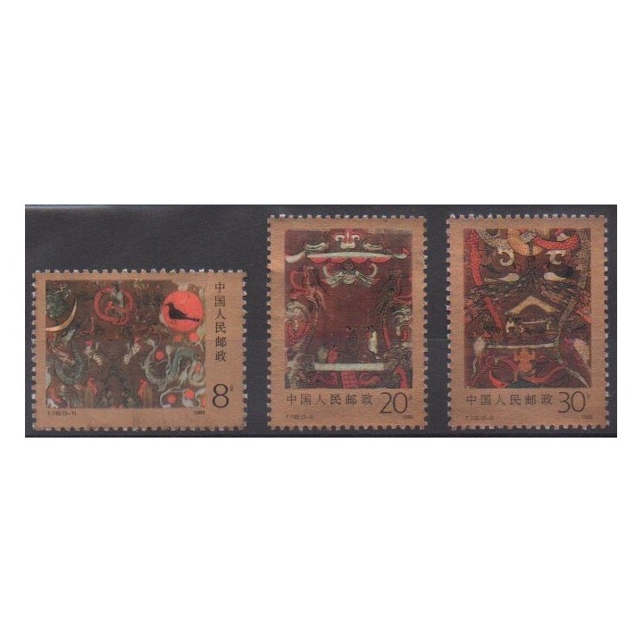 Acheter cette série de timbres de Chine de l'année 1989 (No 2930/2932).