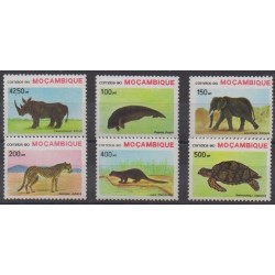 Mozambique - 1990 - Nb 1168/1173 - Animals - Endangered species - WWF
