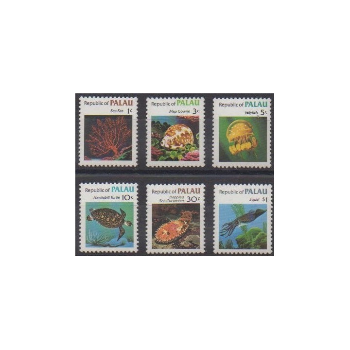 Buy this set of stamps of Palau of the year 1983 (Nb 9/14).