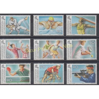 Timbres - Thème sports divers - Liechtenstein - 1999 - No 1144/1152
