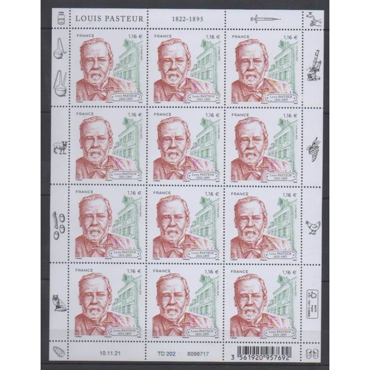 Acheter ce feuillet de France de l'année 2022 (No F49 - Louis Pasteur).