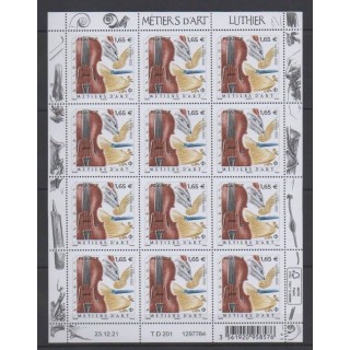 Buy this souvenir sheet  of France of the year 2022 (Nb F50 - Luthier).