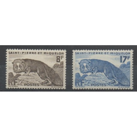 Saint-Pierre et Miquelon - 1952 - No 345/346 - Animaux