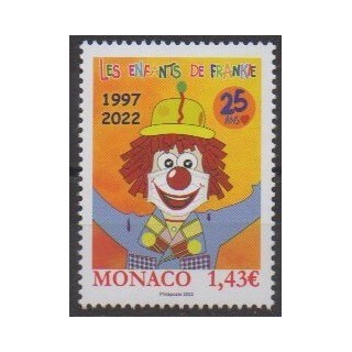 Buy this stamp of Monaco of the year 2022 (Les enfants de Frankie).