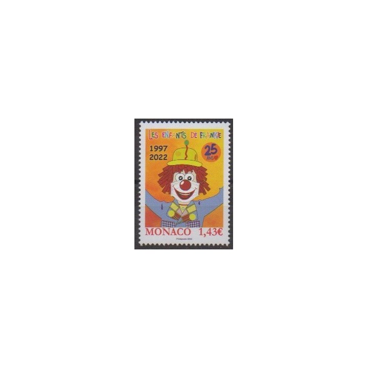 Buy this stamp of Monaco of the year 2022 (Les enfants de Frankie).