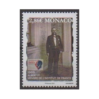 Acheter ce timbre de Monaco de l'année 2022 (Albert 1er).