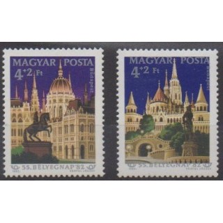 Buy this set of stamps of Hungary of the year 1982 (Nb 2827/2829).