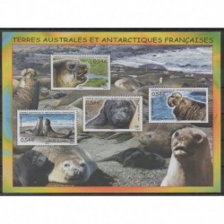 French Southern and Antarctic Lands - Blocks and sheets - 2008 - Nb BF19 - Mamals - Sea life