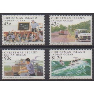 Buy this set of stamps of Christmas Island of the year 1991 (Nb 337/340).