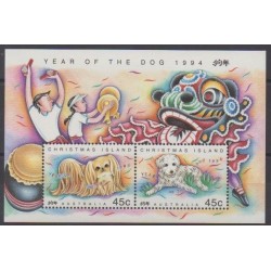 Christmas (Island) - 1994 - Nb BF12 - Dogs - Horoscope