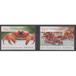 Acheter cette série de timbres des îles Christmas de l'année 2014 (No 792/793).