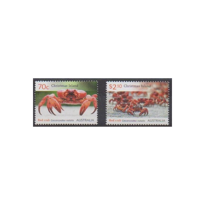 Acheter cette série de timbres des îles Christmas de l'année 2014 (No 792/793).