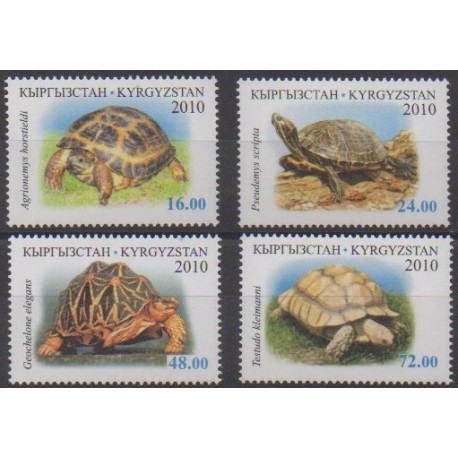 Kyrgyzstan - 2010 - Nb 527/530 - Turtles
