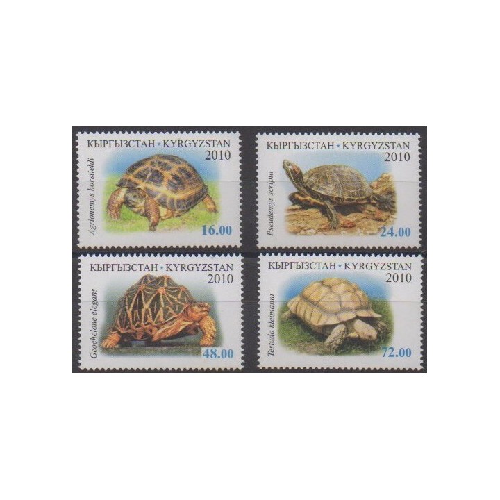 Acheter cette série de timbres de Kirghizistan de l'année 2010 (No 527/530).
