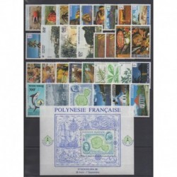 Polynésie - Année complète - 1986 - No 246/271 - PA190/PA195 - BF12