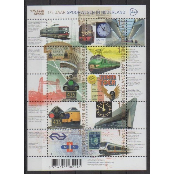 Buy this set of stamps of Netherlands of the year 2014 (Nb 3198/3207).