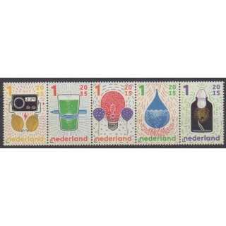 Buy this set of stamps of Netherlands of the year 2015 (Nb 3292/3296).